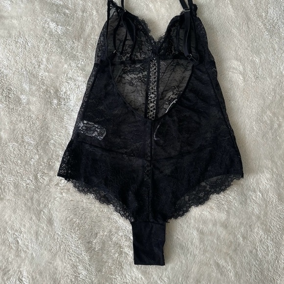 Intimissimi Black Bodysuit with Sheer Detailing Size M - Picture 5 of 6